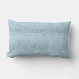 Aqua Blue Linen Struktur Lumbar Pillow Lumbarkudde