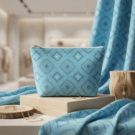 Aqua Blue Mint Teal Turcos Ethnic Boho Mönster Tyg