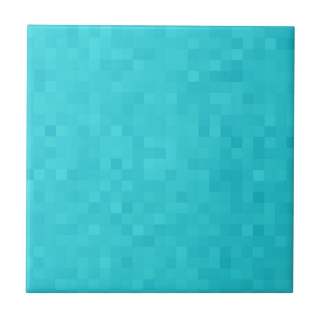 Aqua Blue Mosaic Tile Mönster Kakelplatta (Framsidan)