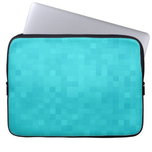 Aqua Blue Mosaic Tile Mönster Laptop Fodral