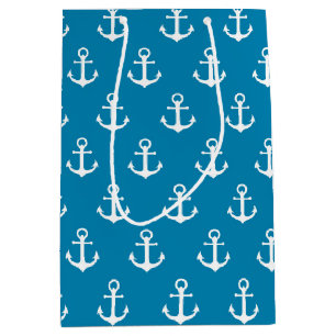 Aqua Blue Nautical Anchors