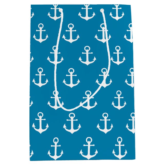 Aqua Blue Nautical Anchors (Framsidan)