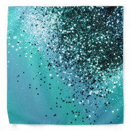 Aqua Blue OCEAN Glitter #1 #blanka Bandana