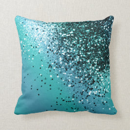 Aqua Blue OCEAN Glitter #1 #blanka Kudde