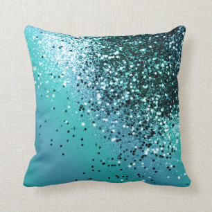 Aqua Blue OCEAN Glitter #1 #blanka Kudde