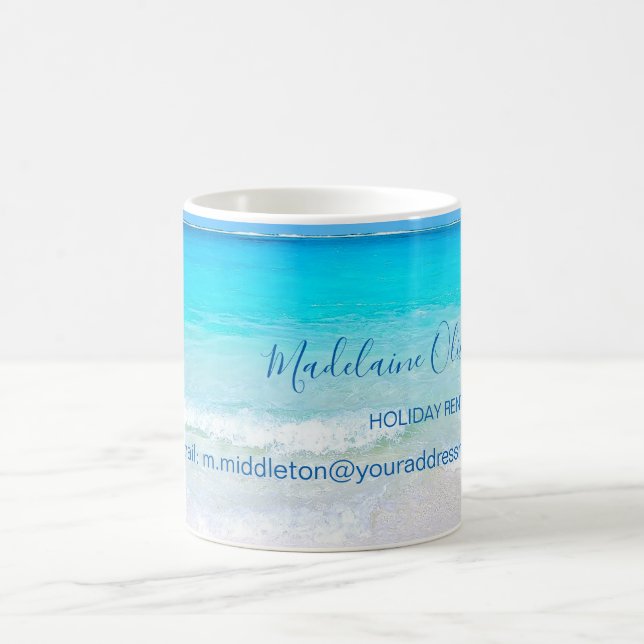 Aqua Blue Ocean Guest House Anpassningsbar Kaffemugg (Center)