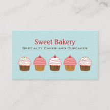 Aqua Blue och Rosa Cupkaka Cute Bakery