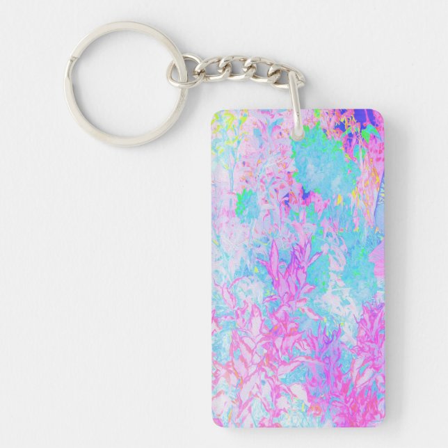 Aqua Blue och Shock rosa Hydrangea Ligcape (Framsidan)