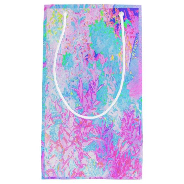 Aqua Blue och Shock rosa Hydrangea Ligcape (Framsidan)