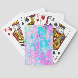 Aqua Blue och Shock rosa Hydrangea Ligcape Casinokort