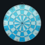 Aqua Blue Ombre Darttavla<br><div class="desc">Aqua Blue Ombre Dart Board</div>