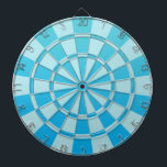 Aqua Blue Ombre Darttavla<br><div class="desc">Aqua Blue Ombre Dart Board</div>