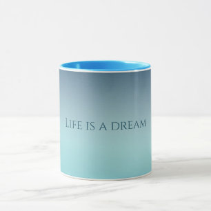 Aqua Blue Ombre Mugg