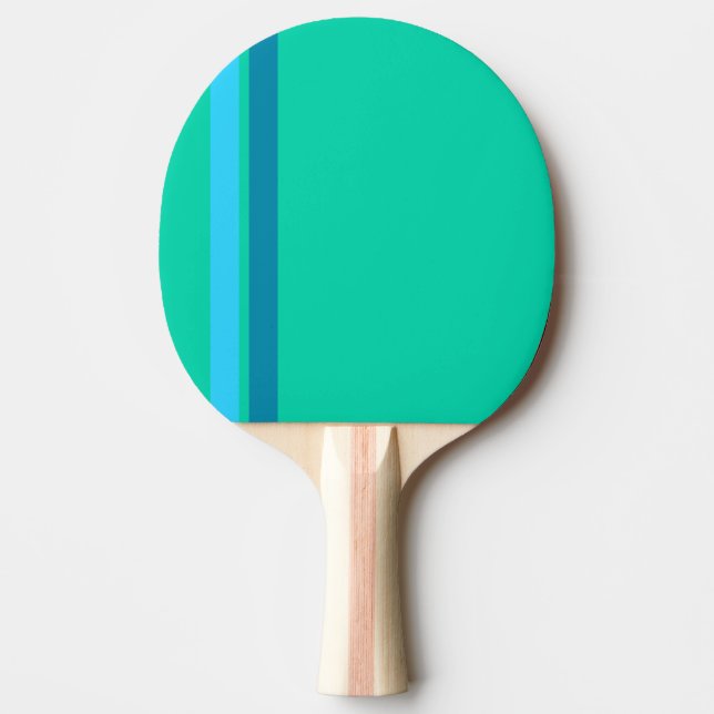 Aqua Blue Rand Ping Pong Paddle Pingisracket (Framsidan)