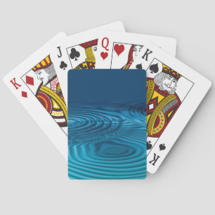 Aqua Blue Ripples Casinokort