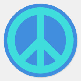 Aqua Blue Runt Klistermärke