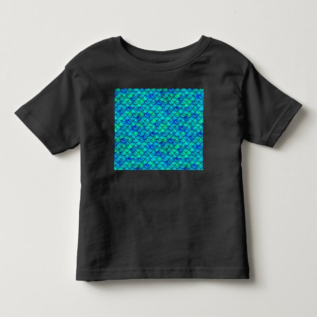 Aqua Blue Scales Tröja (Framsida)