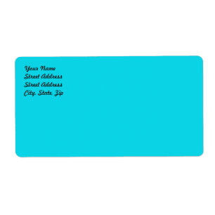 Aqua Blue Shipping Label Fraktsedel
