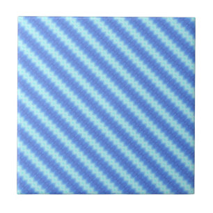 Aqua Blue Sticka Crochet Rand Struktur Mönster Kakelplatta