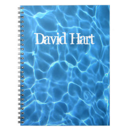 Aqua Blue Swimming Pool Photo Anteckningsbok
