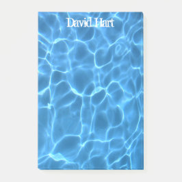 Aqua Blue Swimming Pool Post-it Block