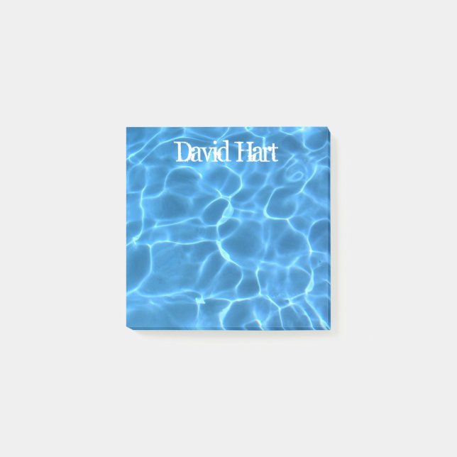 Aqua Blue Swimming Pool Post-it Block (Framsida)