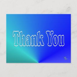 Aqua-Blue-Tack -blank Vykort