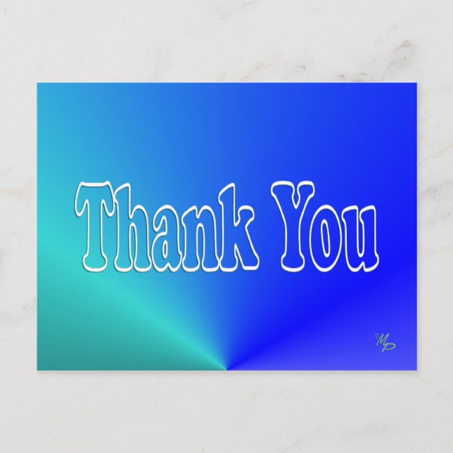 Aqua-Blue-Tack -blank Vykort (Framsida)