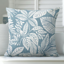 Aqua Blue Tropical Dekorativ kudde