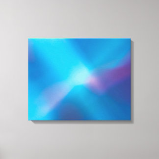 Aqua Blue Violet Glowing Light #1 Abstrakt Canvas