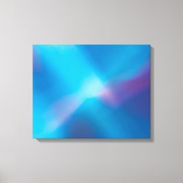 Aqua Blue Violet Glowing Light #1 Abstrakt Canvas