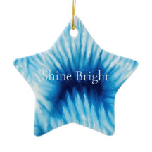 Aqua Blue White Tie Dye