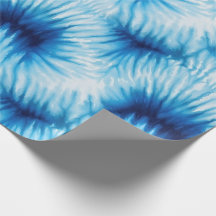 Aqua Blue White Tie Dye