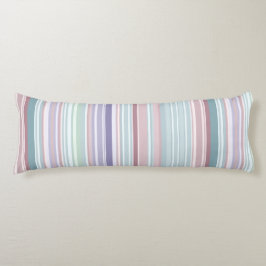 Aqua, Blush and Lavender Stripes Kroppskudde