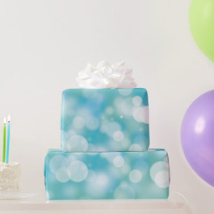 Aqua Bokeh Party Ljus Presentpapper