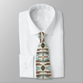 Aqua Brown Aztec Mönster Slips
