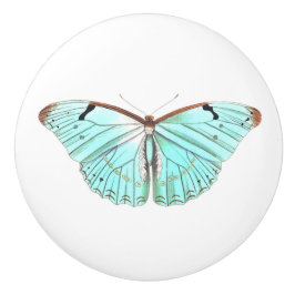 Aqua Butterfly Knopp