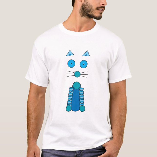 Aqua CAT T Shirt (Framsida)
