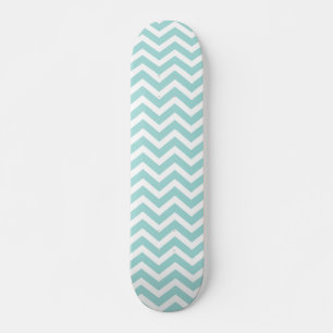 Aqua Chevron mönster Skateboard Bräda 19,5 Cm