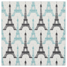 Aqua Chic Eiffel Torn Mönster