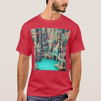 Aqua city vänner t shirt
