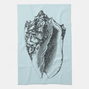 Aqua Conch-Snäcka Kökshandduk