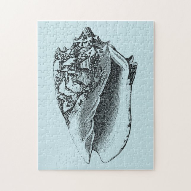 Aqua Conch-Snäcka Pussel (Vertikal)