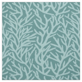 Aqua Coral Teal Ocean Coastal Tyg