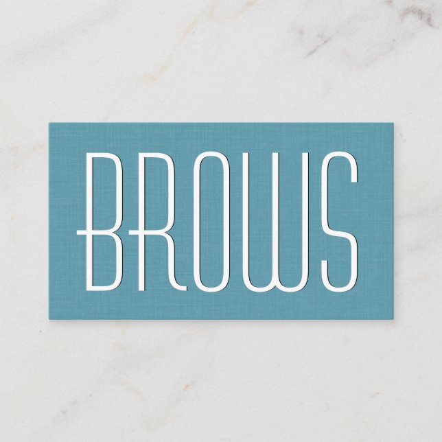 Aqua COSMETOLOGIST - BROWS Simple Stil V63D Visitkort (Framsida)