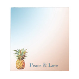 Aqua Cream Lycklig Tropical Pineapple Anteckningsblock