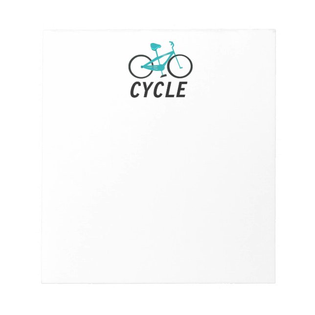 Aqua Cykel - Cykla Anteckningsblock (Framsida)