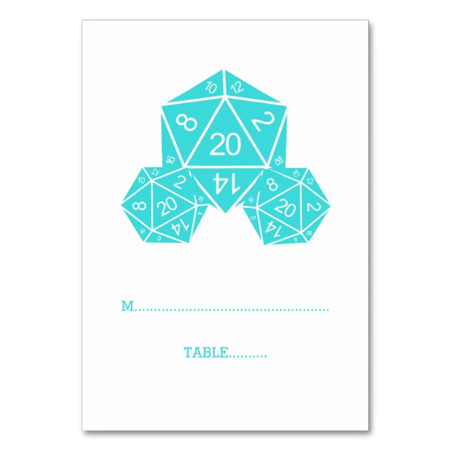 Aqua D20-enhetskort Bordsnummer (Framsidan)