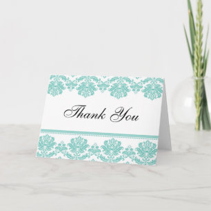 Aqua Damask, tack. Tack Kort