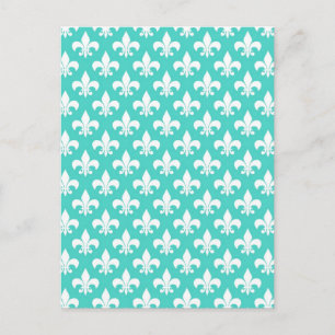 Aqua Damask Vykort